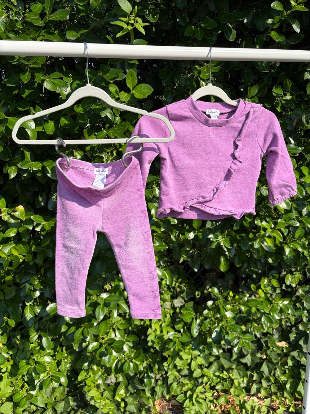 Splendid Kids 6-12 Matching Set - Lavender Pink Top & Leggings